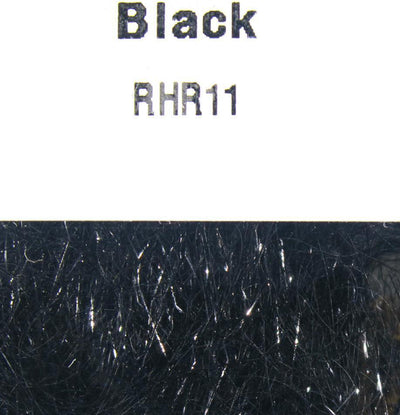 Hareline Ripple Ice Hair 4 inch #11 Black Flash, Wing Materials