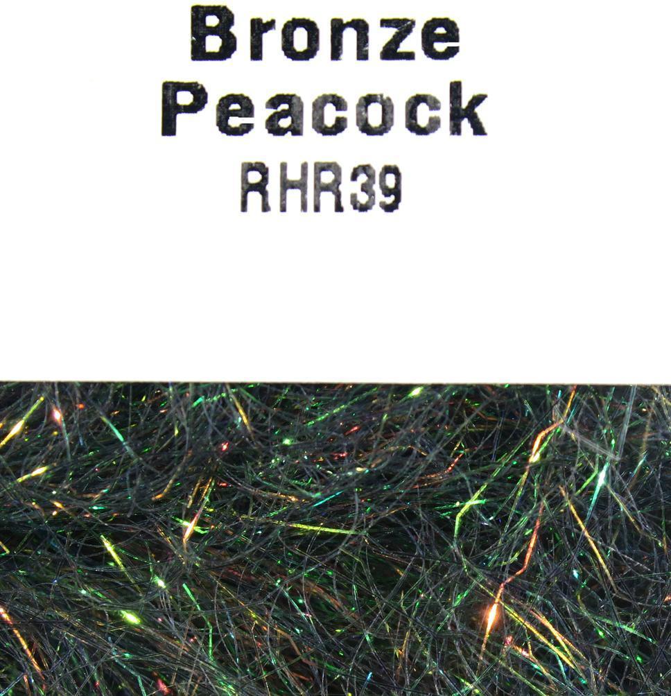 Hareline Ripple Ice Hair 4 inch #39 Bronze Peacock Flash, Wing Materials