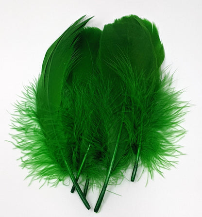 Hareline Select Goose Shoulder Green #169 Saddle Hackle, Hen Hackle, Asst. Feathers