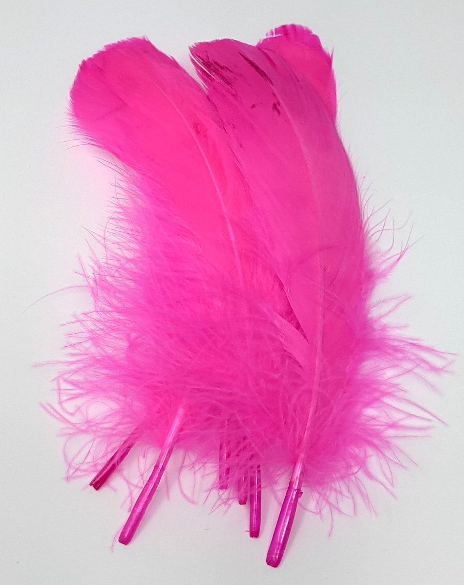 Hareline Select Goose Shoulder Hot Pink #188 Saddle Hackle, Hen Hackle, Asst. Feathers