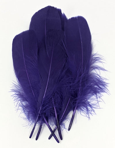 Hareline Select Goose Shoulder Purple #298 Saddle Hackle, Hen Hackle, Asst. Feathers