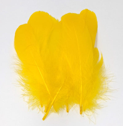 Hareline Select Goose Shoulder Yellow #383 Saddle Hackle, Hen Hackle, Asst. Feathers