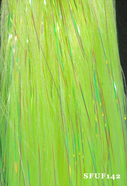 Hareline Senyo Fusion Fibers #142 Fl. Yellow Flash, Wing Materials