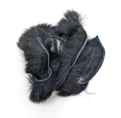 Hareline Silky Bunnybou Strips #11 Black Hair, Fur