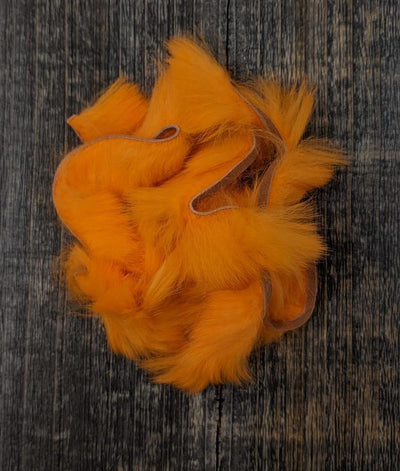 Hareline Silky Bunnybou Strips #187 Hot Orange Hair, Fur