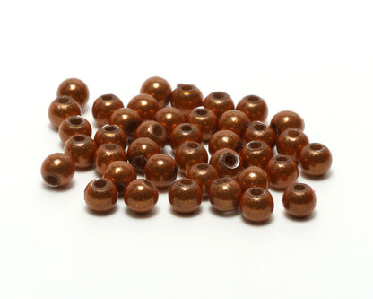 Hareline Small 3D Beads Brown Beads, Eyes, Coneheads