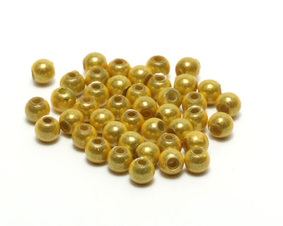 Hareline Small 3D Beads Gold Beads, Eyes, Coneheads