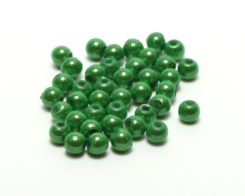 Hareline Small 3D Beads Green Olive Beads, Eyes, Coneheads