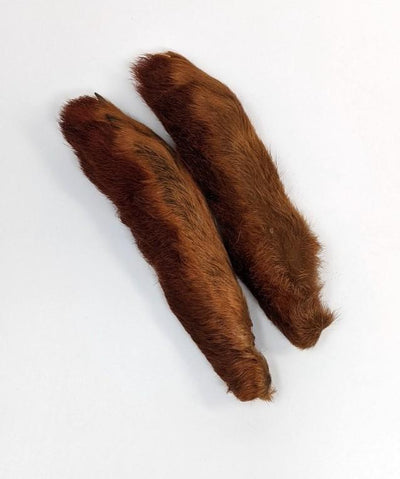 Hareline Snowshoe Rabbit Feet #322 Rust Hair, Fur