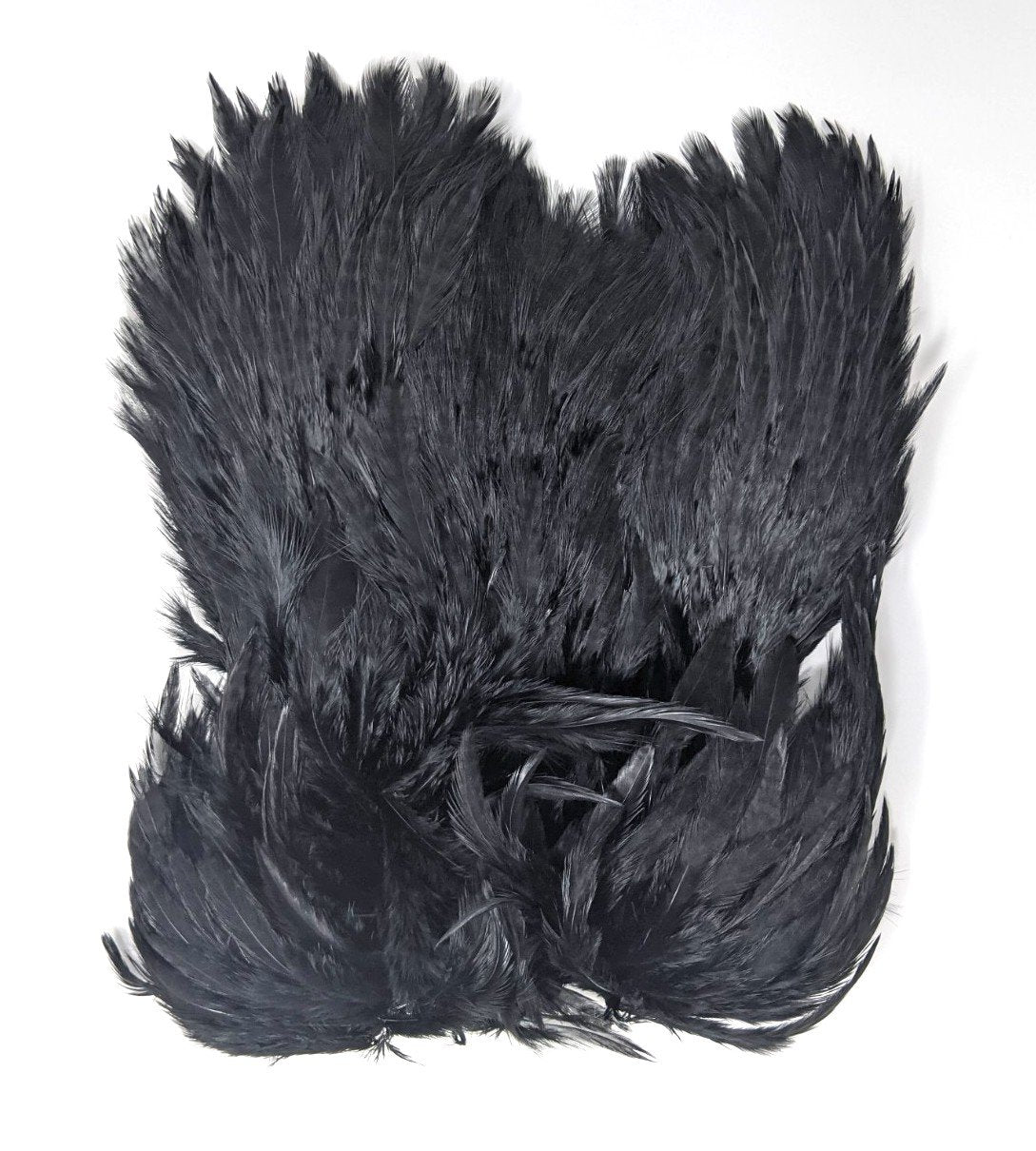 Hareline Soft Hackle Marabou Patch Black Saddle Hackle, Hen Hackle, Asst. Feathers