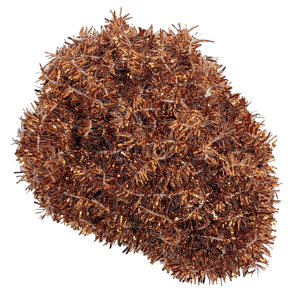 Hareline Solid & Krystal Tinsel Chenille Copper Chenilles, Body Materials