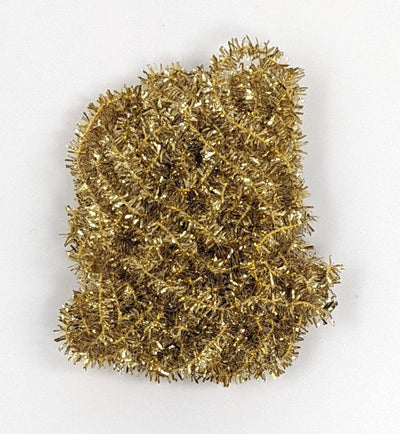 Hareline Solid & Krystal Tinsel Chenille Gold Chenilles, Body Materials