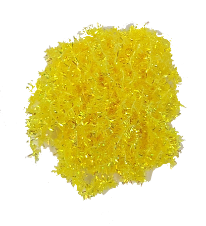 Hareline Solid & Krystal Tinsel Chenille Yellow Chenilles, Body Materials