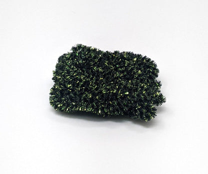 Hareline Speckled Chenille #4 Lime Black Chenilles, Body Materials