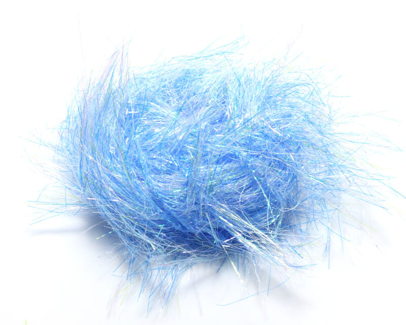 Hareline Spectrum Glimmer Chenille Smolt Blue Chenilles, Body Materials