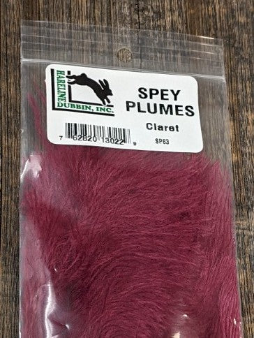 Hareline Spey Plumes Claret Saddle Hackle, Hen Hackle, Asst. Feathers