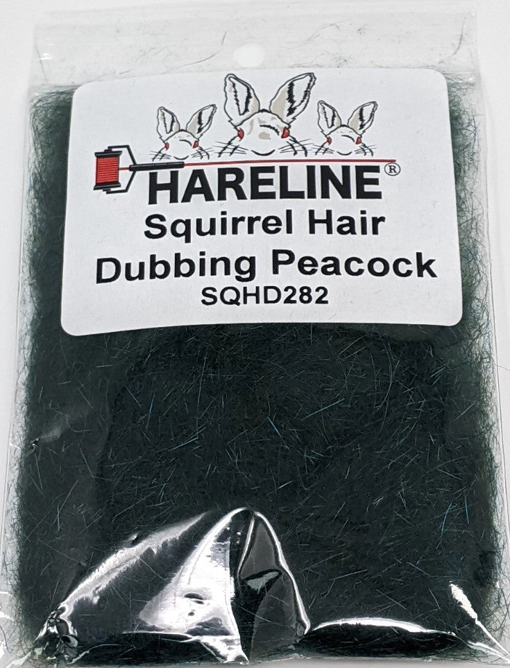 Hareline Squirrel Hair Dubbing Peacock 