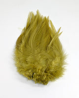 Hareline Strung Chinese Saddle Hackle Light Olive Saddle Hackle, Hen Hackle, Asst. Feathers