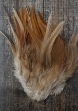 Hareline Strung Wooly Bugger Saddle Hackle 6-7" Nat. Brown #244 Saddle Hackle, Hen Hackle, Asst. Feathers