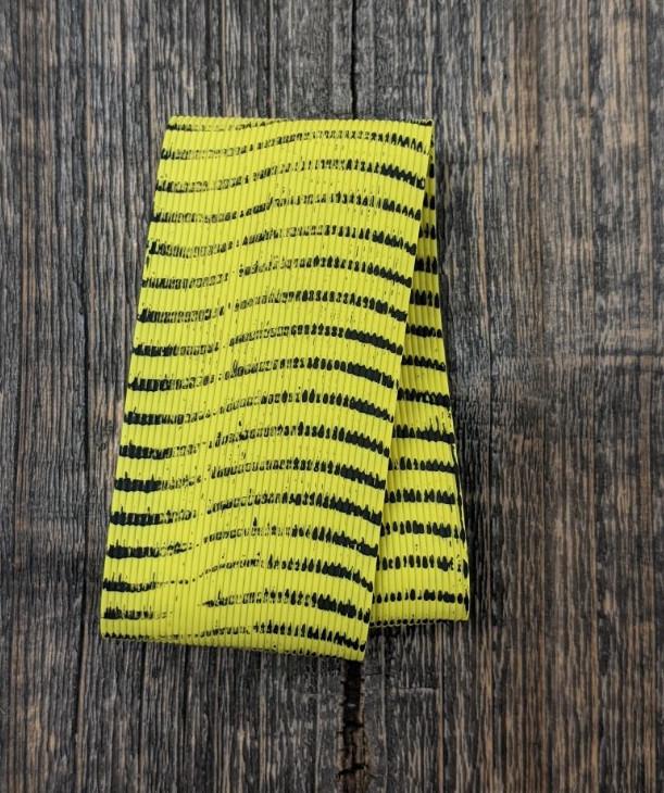 Hareline Tarantu-Leggs Yellow Black Barred #13 Rubber Legs