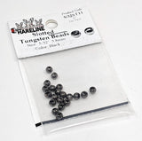 Hareline Tungsten Slotted Beads Black / 1/16" 1.5 mm Beads, Eyes, Coneheads