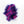 Hareline Two Toned 1/8" Crosscut Rabbit Strips #1 Purple / Fl. Fuchsia Hair, Fur
