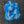 Hareline Two Toned 1/8" Crosscut Rabbit Strips #10 Blue / White Hair, Fur