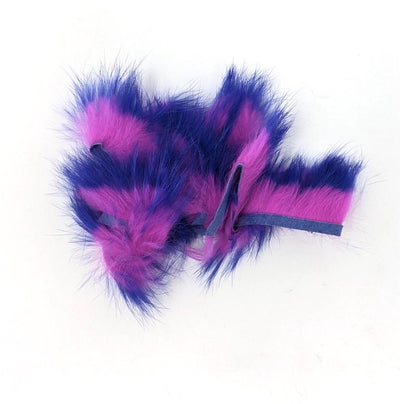 Hareline Two Toned 1/8" Crosscut Rabbit Strips #2 Purple / Hot Pink Hair, Fur