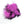 Hareline Two Toned 1/8" Crosscut Rabbit Strips #6 Black / Hot Pink Hair, Fur