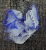 Hareline Two Toned 1/8" Crosscut Rabbit Strips #9 Violet / White Hair, Fur