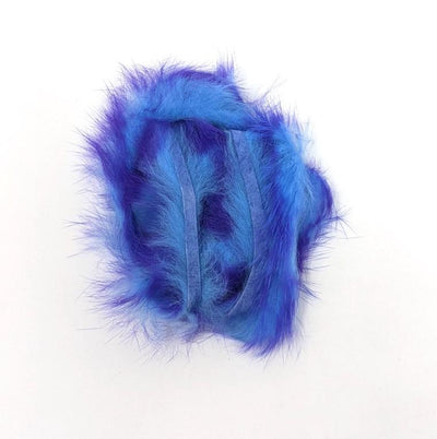 Hareline Two Toned 1/8" Rabbit Strips #12 Bright Purple / Baby Blue Hair, Fur