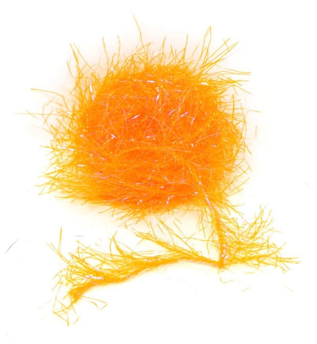 Hareline UV Polar Chenille UV Hot Orange / Large Chenilles, Body Materials