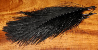 Hareline UV2 Raptor Hackle - Short Rhea Quills #11 FL Black Saddle Hackle, Hen Hackle, Asst. Feathers