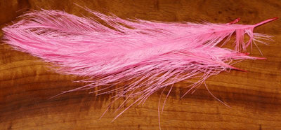Hareline UV2 Raptor Hackle - Short Rhea Quills #188 FL Hot Pink Saddle Hackle, Hen Hackle, Asst. Feathers