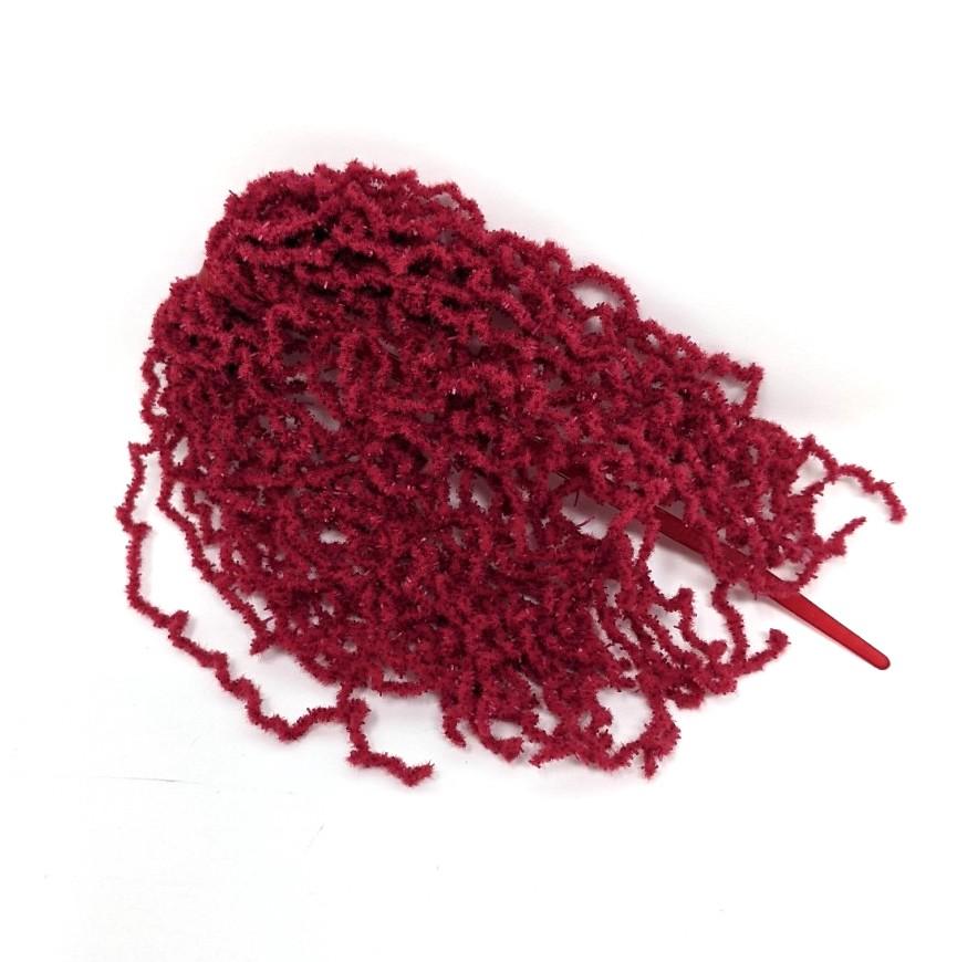 Hareline Wormille Chenille #63 Claret / Fine Chenilles, Body Materials