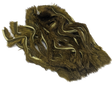 Hareline Zonker Cut Hide #25 Olive Variant Hair, Fur
