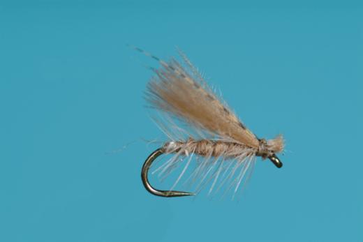 fluttering cdc cul de canard caddis dry fly rene harrop palmered