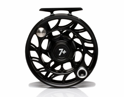 Hatch Iconic 7 Plus Reel Black/Silver / Large Arbor Fly Reel