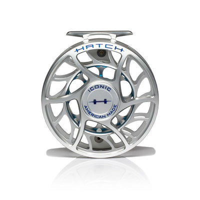 Hatch Iconic 9 Plus Fly Reel Clear Blue / Large Arbor Fly Reel