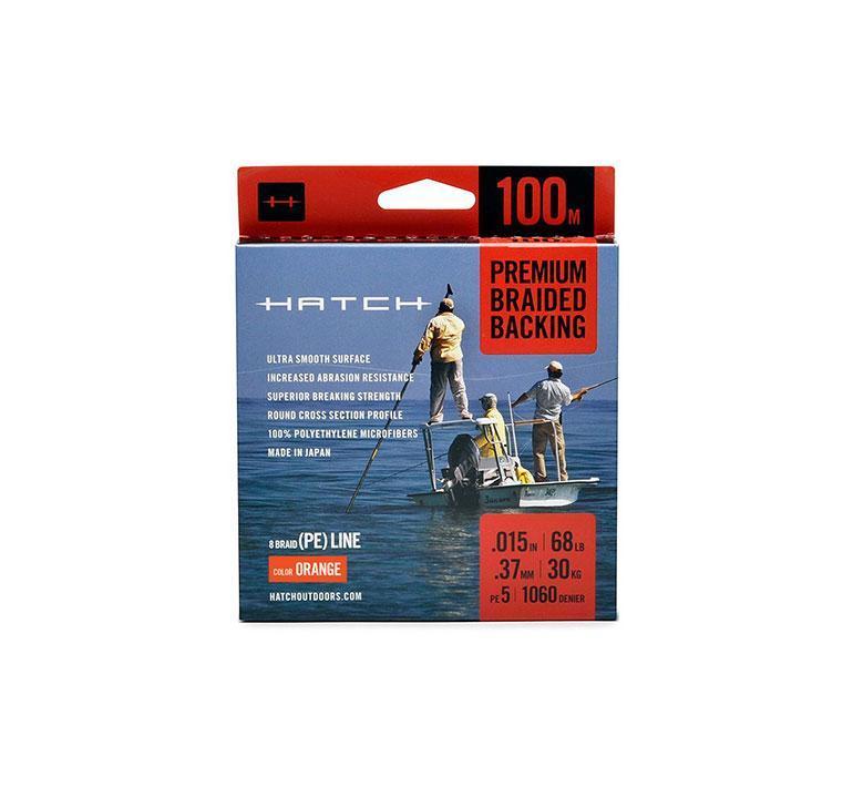 Hatch Premium Backing Orange / 100M- 68 lb. Backing