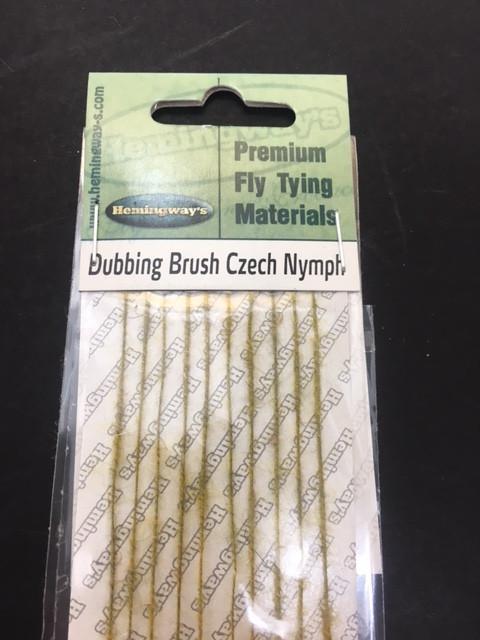 Hemingway Czech Nymph Dubbing Brush Gold Olive