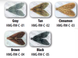 Hemingway Realistic Caddis Wing Assortment Colors