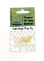 Hemingway's Mayfly Tube Body Light Yellow / Small Legs, Wings, Tails