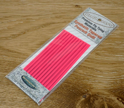 Hemingway's Synthetic Tapered Peacock Quill Fluorescent Fluo Pink Chenilles, Body Materials