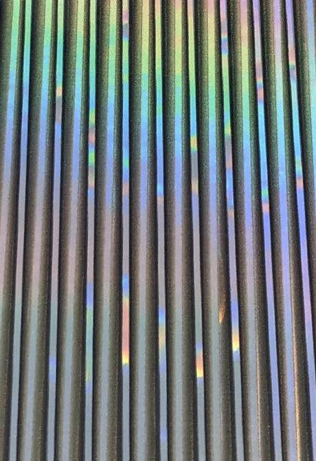 Hemingway Synthetic Tapered Peacock Quill FX Holo Gray Holo Chenilles, Body Materials