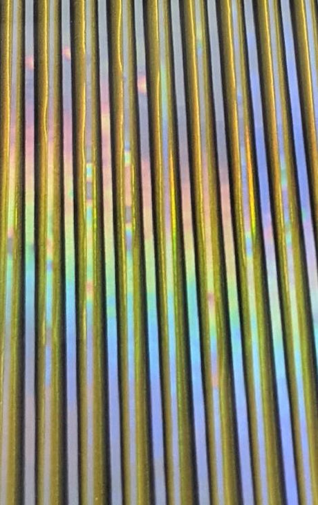 Hemingway Synthetic Tapered Peacock Quill FX Holo Yellow Holo Chenilles, Body Materials