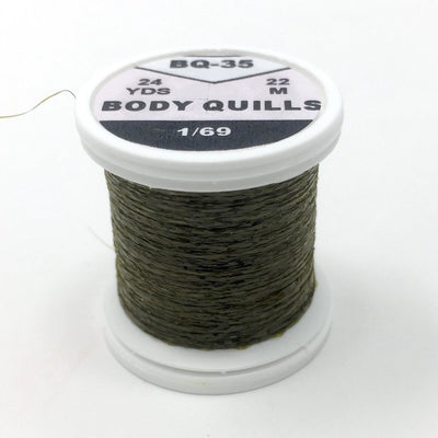 Hends Body Quills Dark Olive (HD-BQ 35) Chenilles, Body Materials