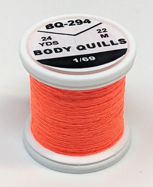 Hends Body Quills Fl Dark Orange (HD-BQ 294) Chenilles, Body Materials