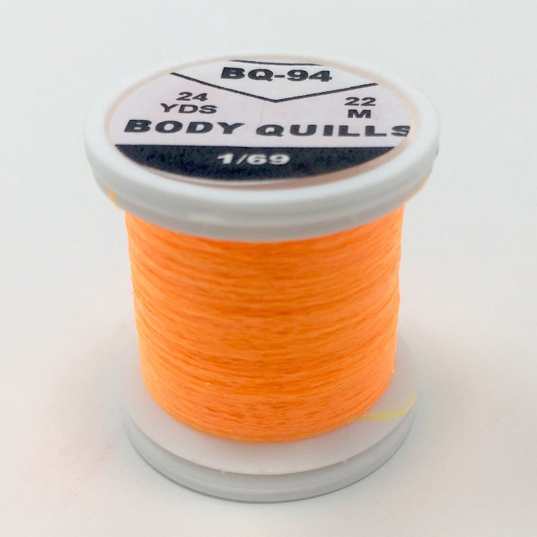 Hends Body Quills Fl Orange (HD-BQ 94) Chenilles, Body Materials