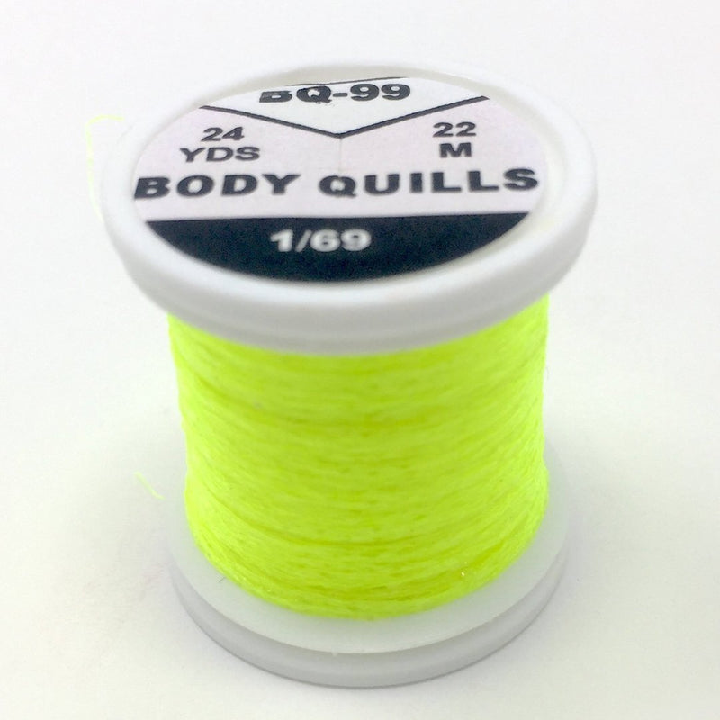 Hends Body Quills Fl Yellow (HD-BQ 99) Chenilles, Body Materials